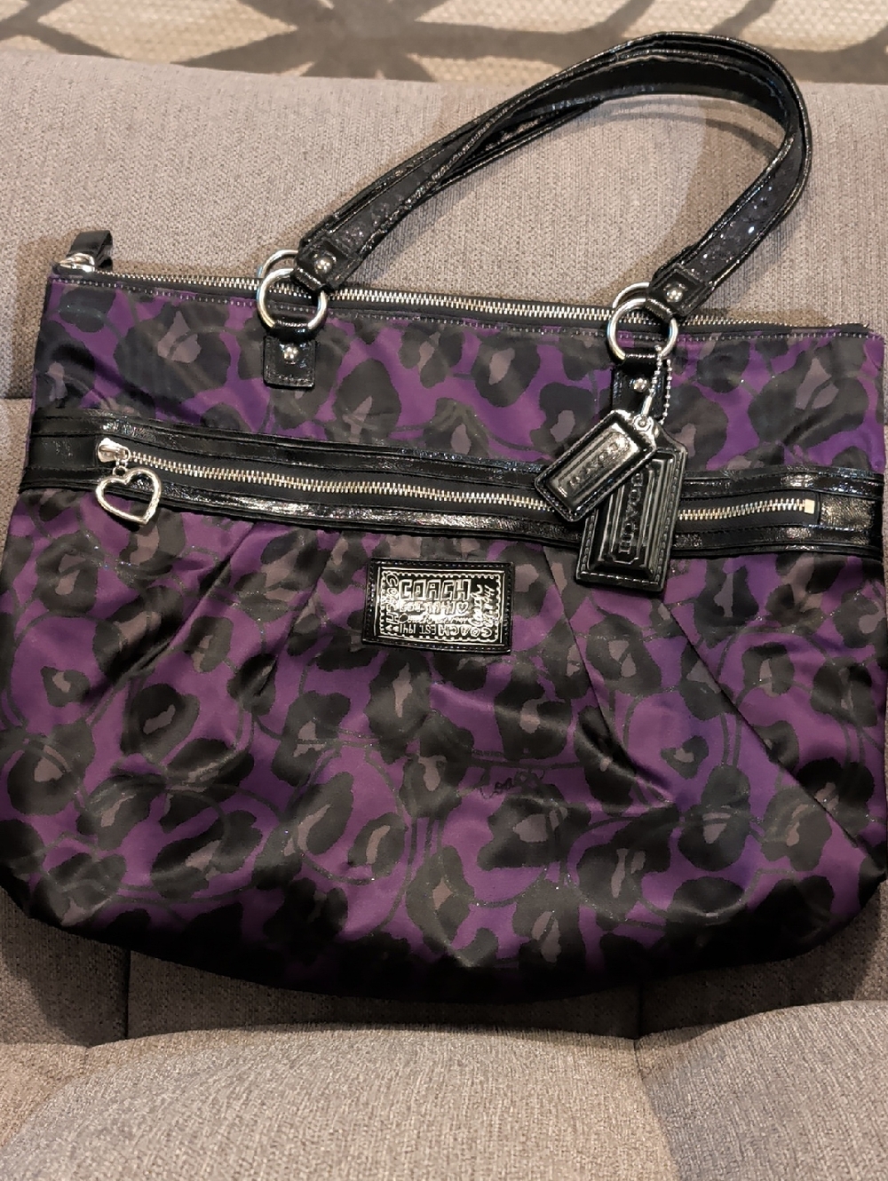 Coach Poppy Rare Ocelot Shimmer Bag - Picture 7 of 8